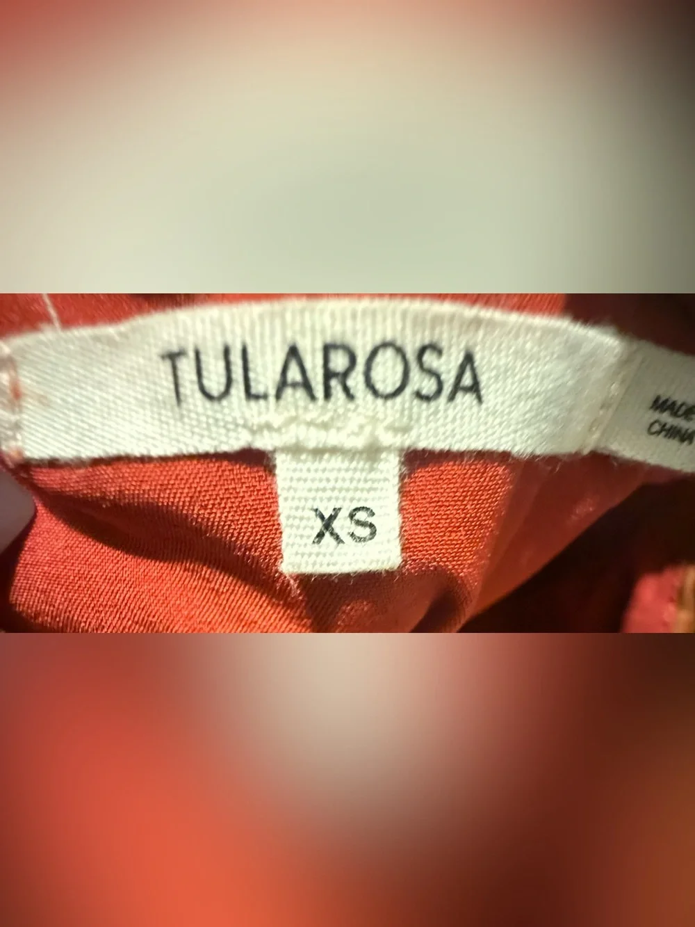Tularosa Janis Rust Orange Cotton Blend Lace Up Corset Mini Dress Sz XS